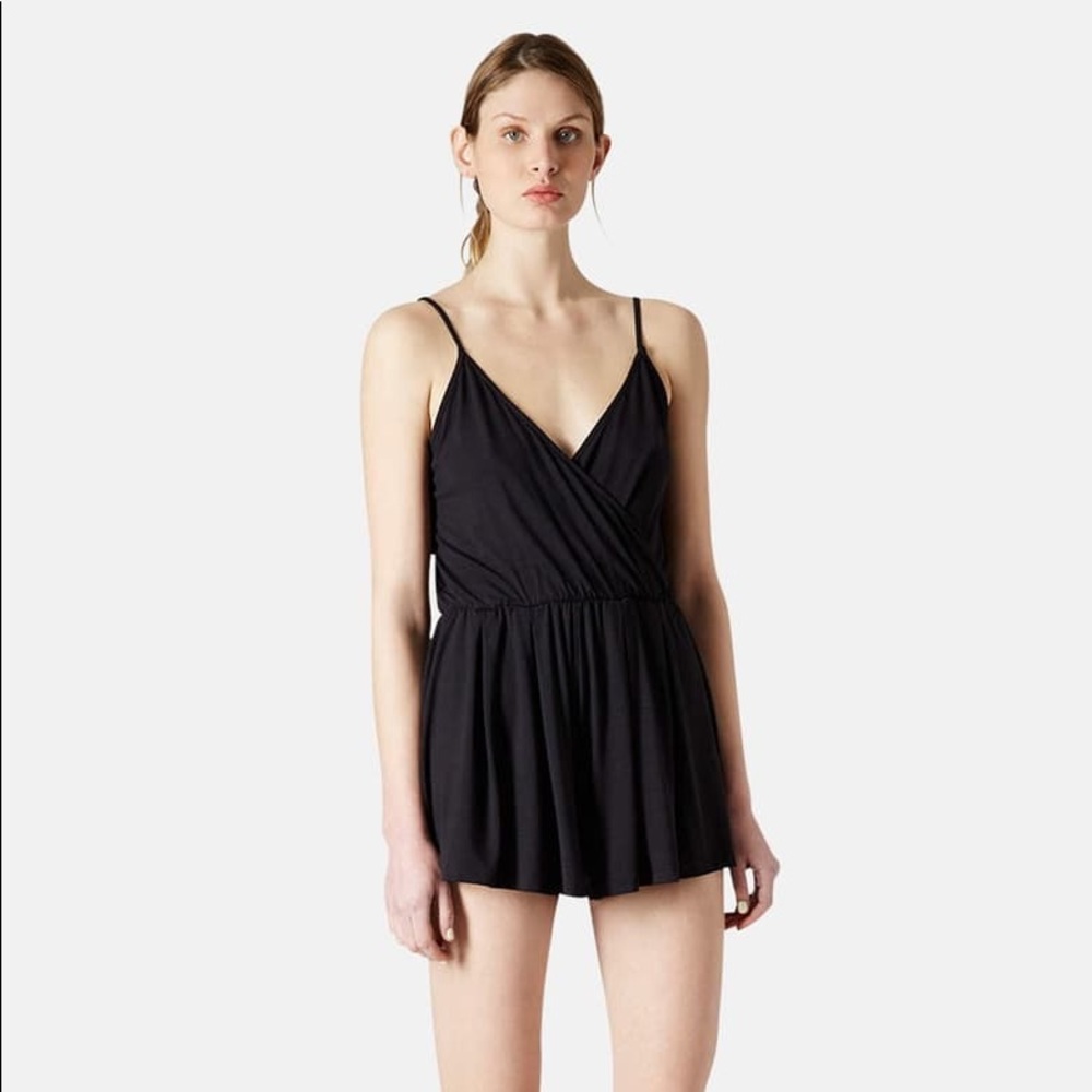 Topshop Faux Wrap Jersey Romper